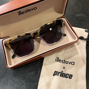 Prince x illesteva Sunglasses
Half/Half Tortoise / Grey